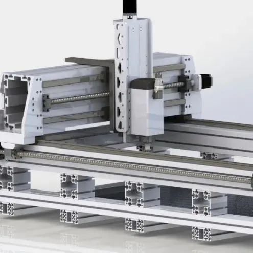 【工程机械】cnc-gantry DIY数控龙门铣床3D数模图纸 Solidworks设计