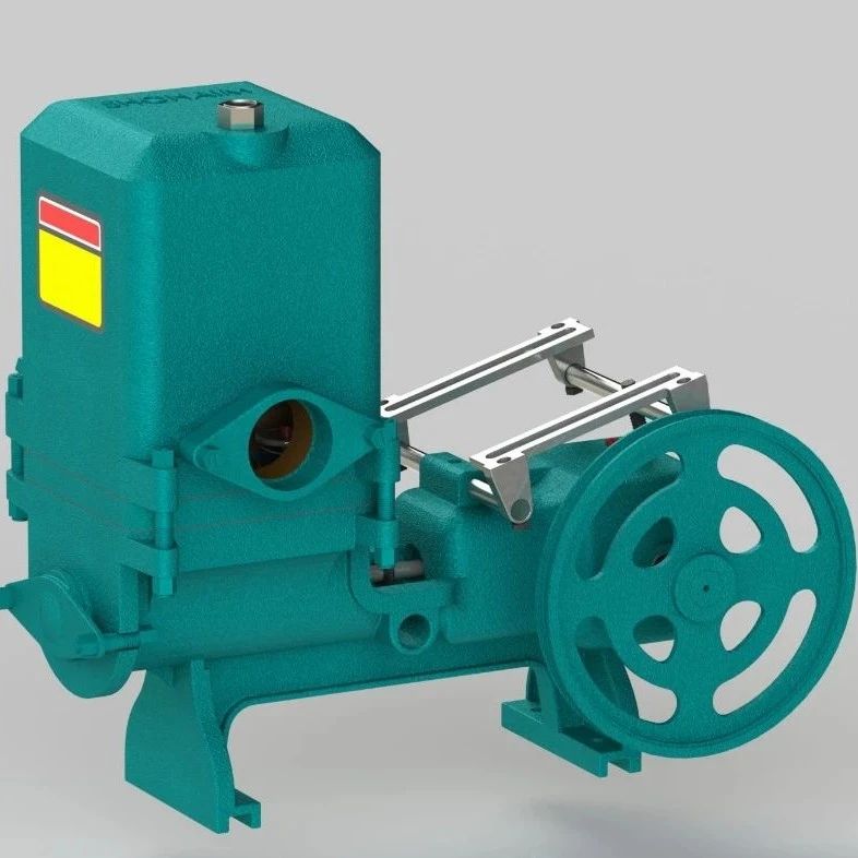 【泵缸阀杆】Reciprocating Pump往复泵3D数模图纸 Solidworks设计