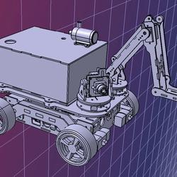 【机器人】AGR Plant Transductor机器人小车3D数模图纸 STEP格式