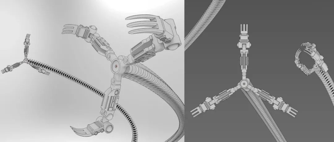 【机器人】Otto Octavius手臂机械爪模型3D图纸 Solidworks设计
