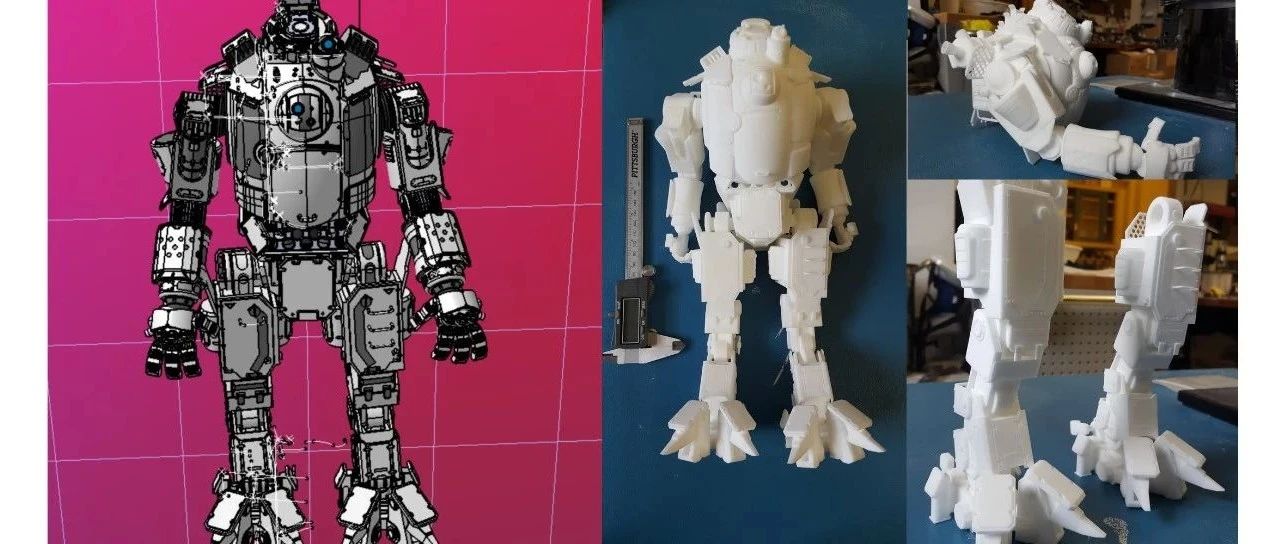 【机器人】Titanfall Atlas机器人模型3D图纸 IGS STL格式(适合3D打印)