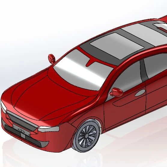 【汽车轿车】peugeot-508简易汽车车壳3D数模图纸 Solidworks设计