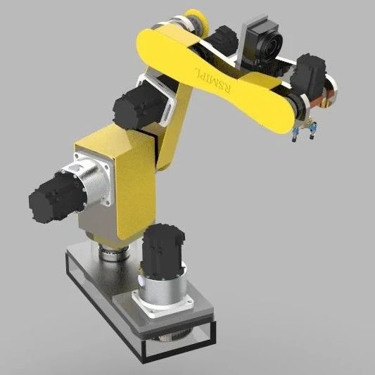 【机器人】Robotic Arm视觉机械臂机器人3D数模图纸 STEP格式