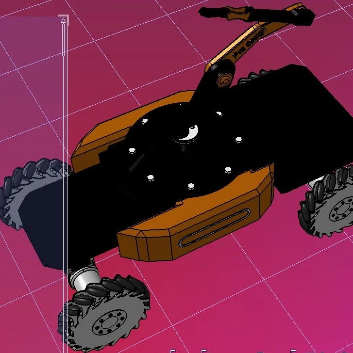【机器人】Industrial Robot麦克纳姆轮底盘机械臂3D数模图纸 STEP格式