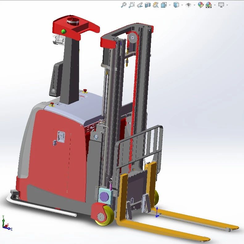 【工程机械】MBV1530 AGV平衡重叉车3D数模图纸 x_t格式