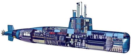 【海洋船舶】ARA San Juan（S-42）潜艇模型部分结构3D图纸 