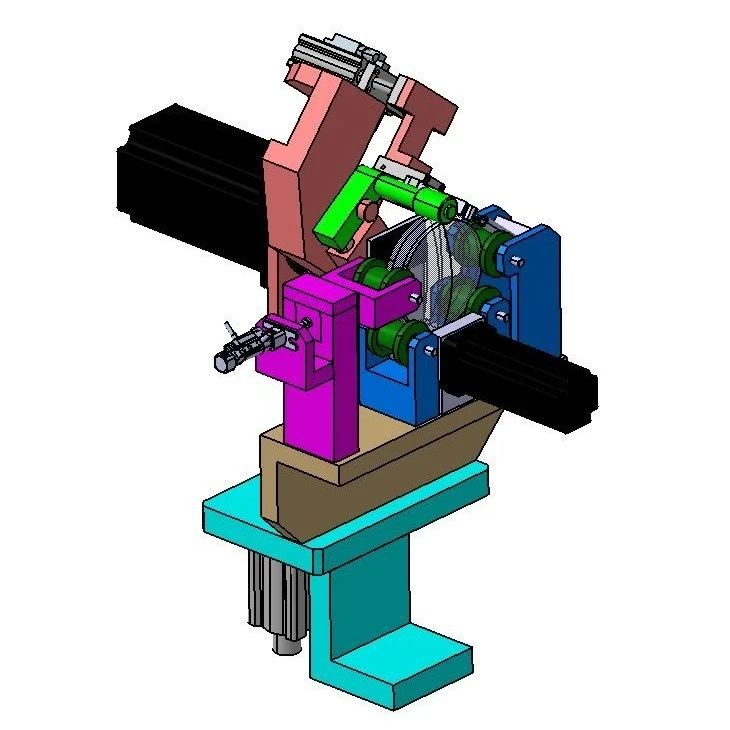 【非标数模】Auto pack lence透镜自动包装机构3D数模图纸 IGS格式