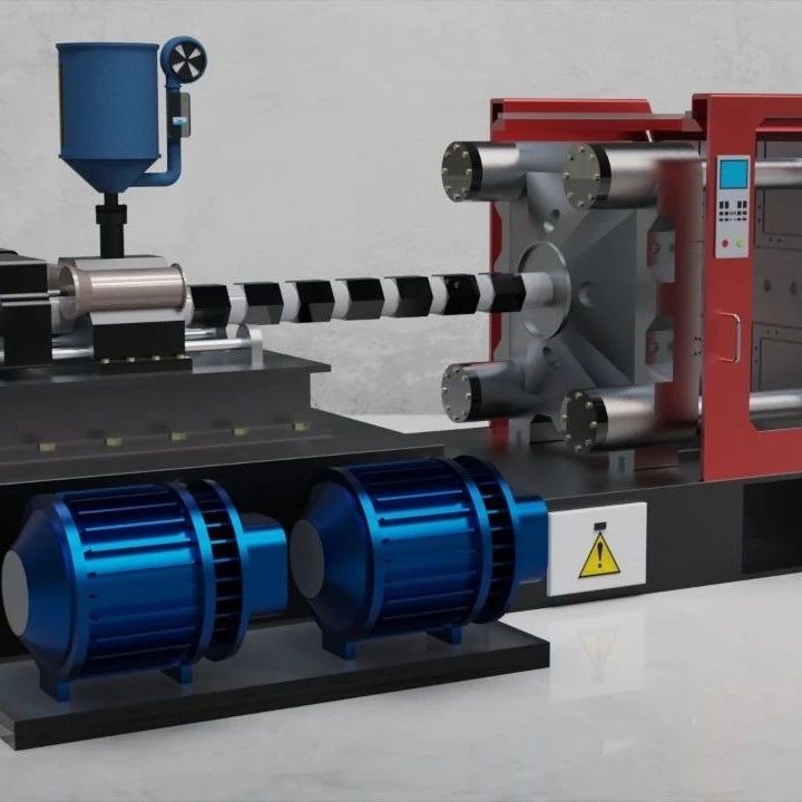【工程机械】Injection Molding Machine注塑机3D数模图纸 STP格式