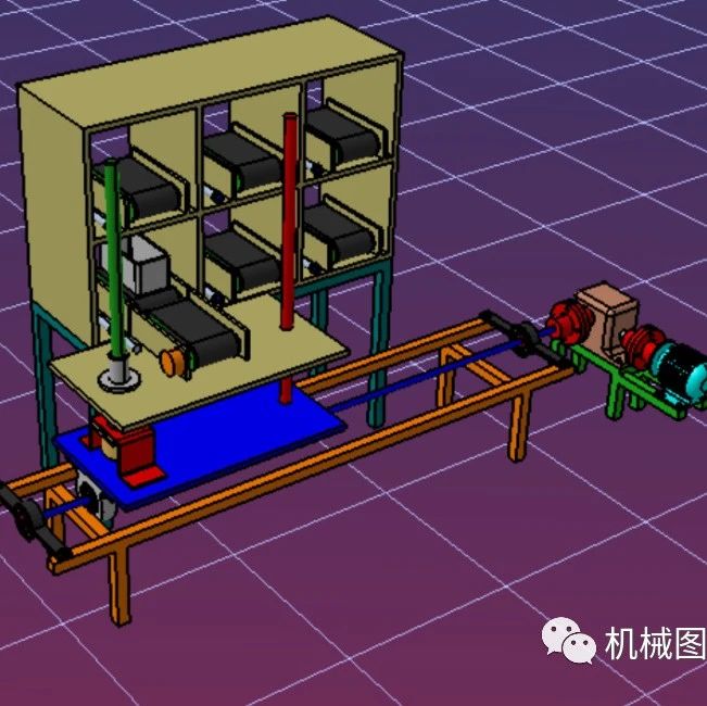 【非标数模】自动存储和检索系统3D模型图纸 IGS格式