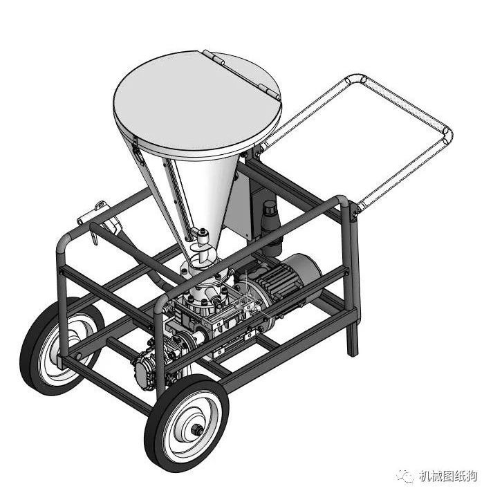 【工程机械】润滑脂加注装置3D数模图纸 STP格式