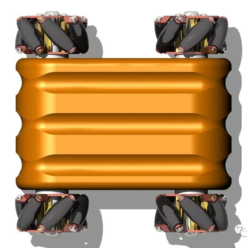 【其他车型】4wd mecanum四轮麦克纳姆轮平台结构3D图纸 STP格式