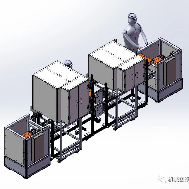 【非标数模】自动焊接和攻螺纹工作机械设备3D数模图纸 Solidworks设计