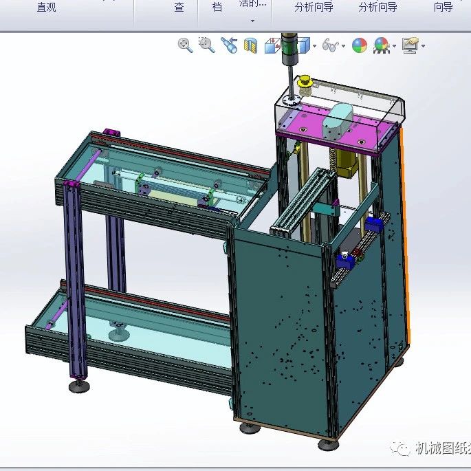 【非标数模】PCB板上板机接驳台3D数模图纸 Solidworks设计