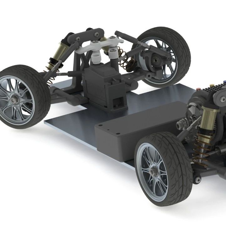 【RC遥控车】RC CAR Concept遥控玩具模型车3D数模图纸 Solidworks设计