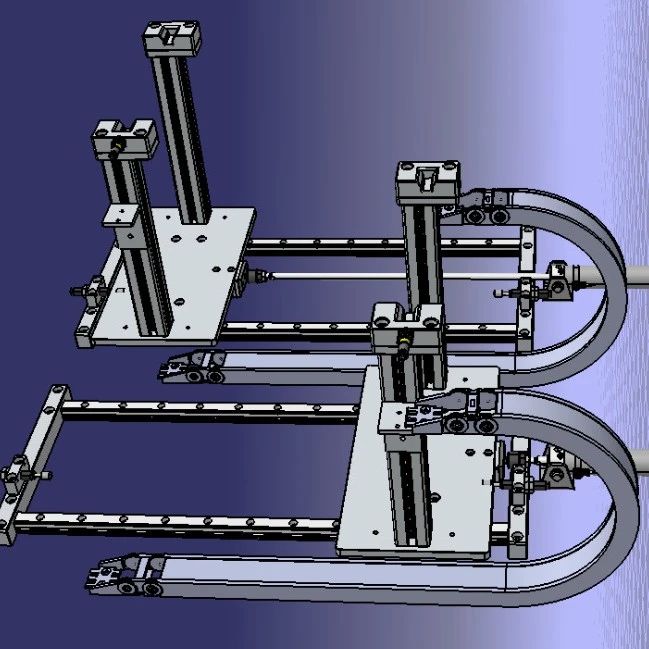 【工程机械】DUAL LOAD PNEUMATIC双负载气动导轨3D数模图纸 STEP格式