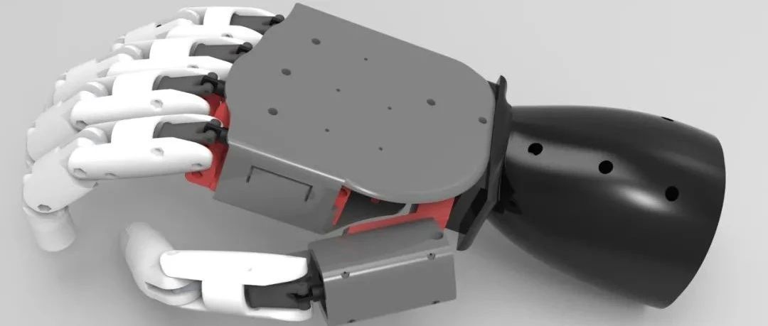 【机器人】刚性连杆非弹性仿生手掌模型3D图纸 STEP格式