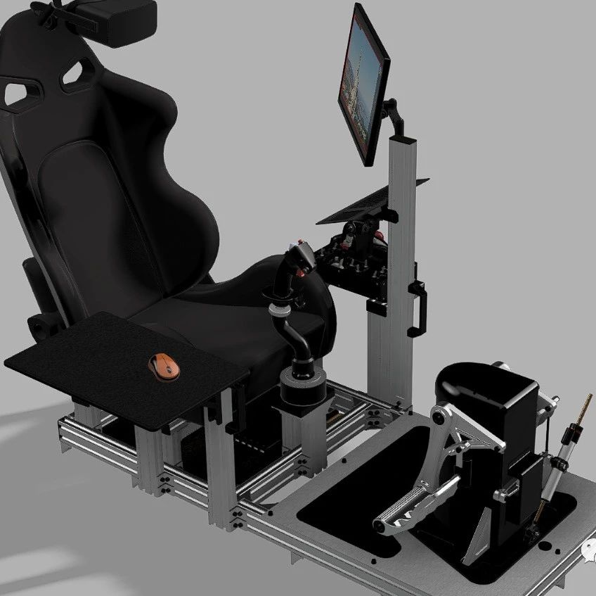 【工程机械】DIY飞行模拟驾驶舱3D数模图纸 STEP格式