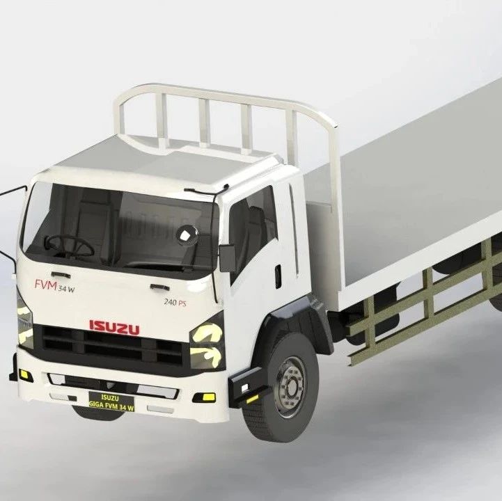【其他车型】ISUZU GIGA FVM五十铃货车模型3D图纸 IGS格式