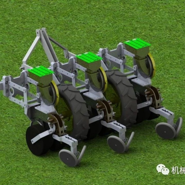 【农业机械】自动钻孔播种机构3D数模图纸 Solidworks设计