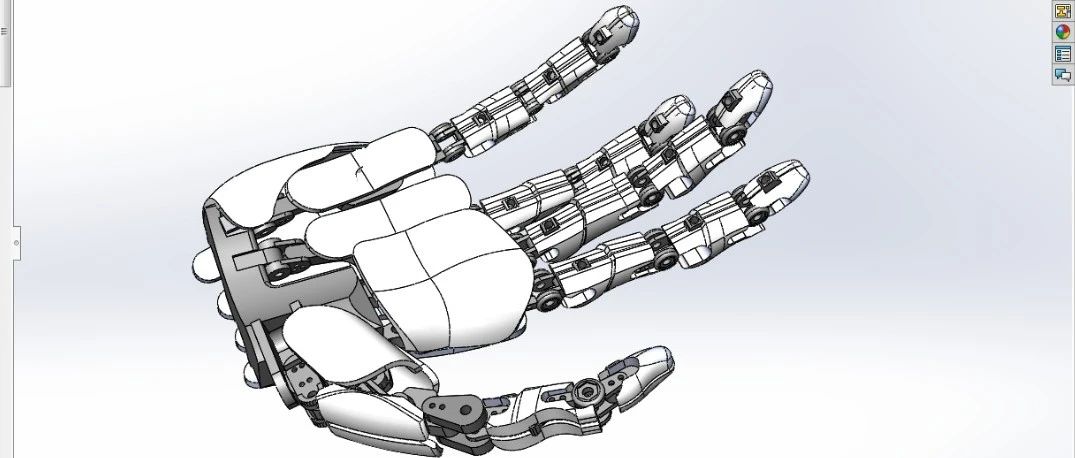 【机器人】Robotic Wrist机器人手腕手掌结构3D图纸 Solidworks设计