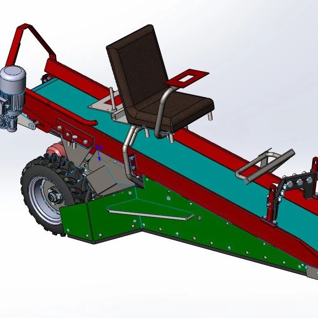 【农业机械】马铃薯采摘输送机3D数模图纸 Solidworks设计
