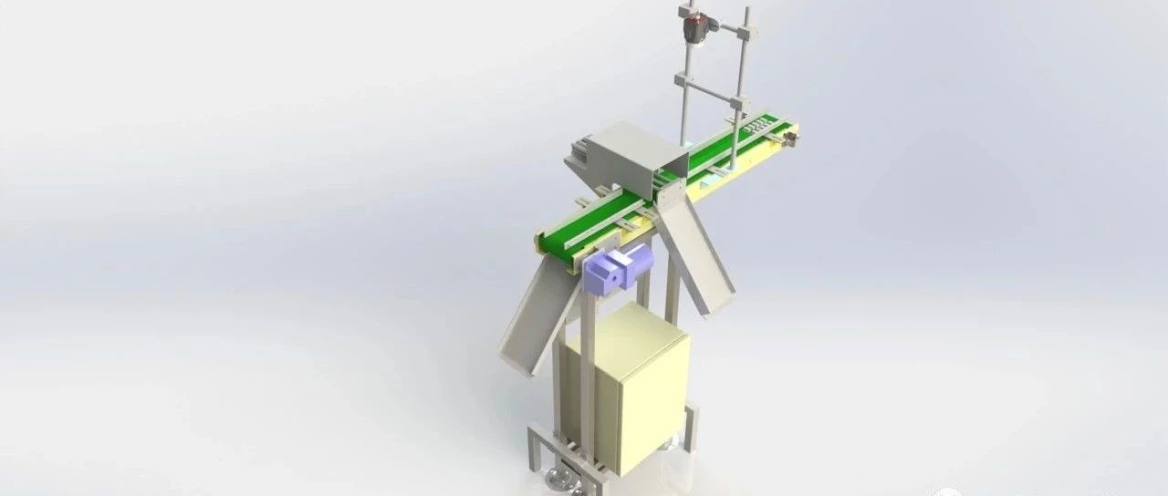 【工程机械】排料系统输送机3D数模图纸 STEP IGS格式