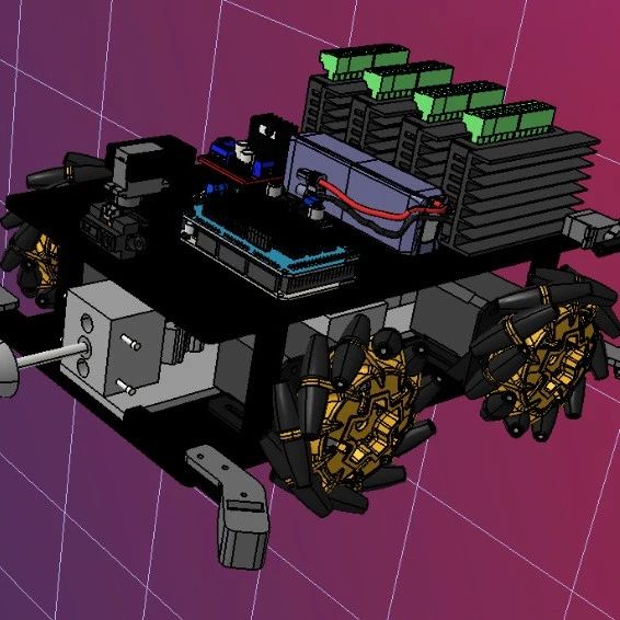 【机器人】Brawler Crawler麦克纳姆轮小车3D图纸 STEP格式