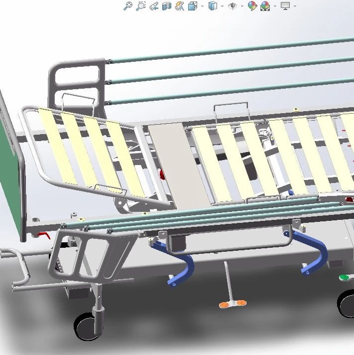【医疗器械】HASTANE HASTA护理床病床结构3D图纸 x_t格式