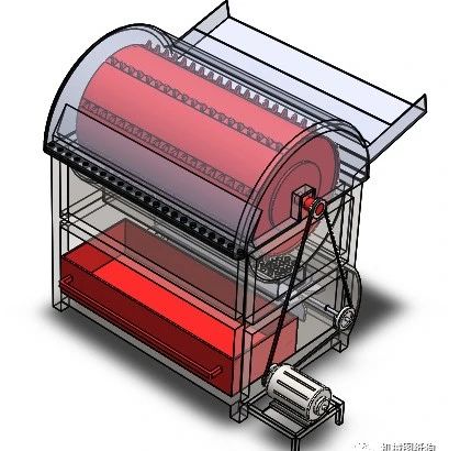 【农业机械】稻谷脱粒机3D数模图纸 Solidworks设计