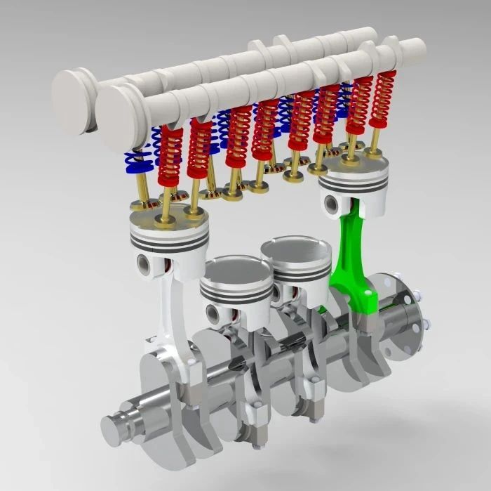 【发动机电机】mitsubishi内部演示结构3D图纸 Solidworks设计