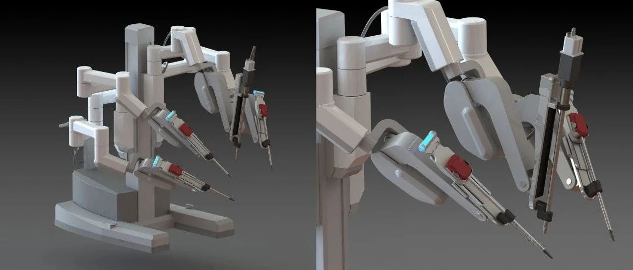 【机器人】Da Vinci Surgical Robot达芬奇手术机器人简易外形3D图纸