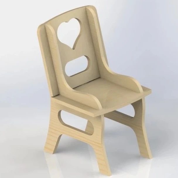 【生活艺术】baby-chair拼装儿童小椅子模型3D图纸 Solidworks设计