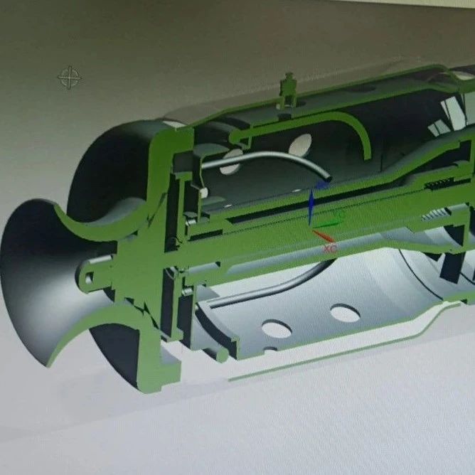 【发动机电机】jet-engine-207 简易喷气发动机3D数模图纸 STP格式