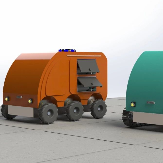 【机器人】自动送饭机器人车3D数模图纸 Solidworks设计