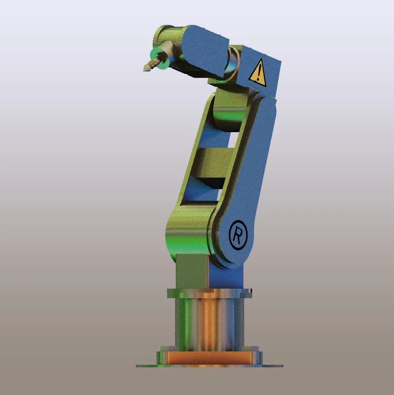 【机器人】ROBOTIC DRILL ARM机械钻臂简易模型3D图纸 Solidworks设计