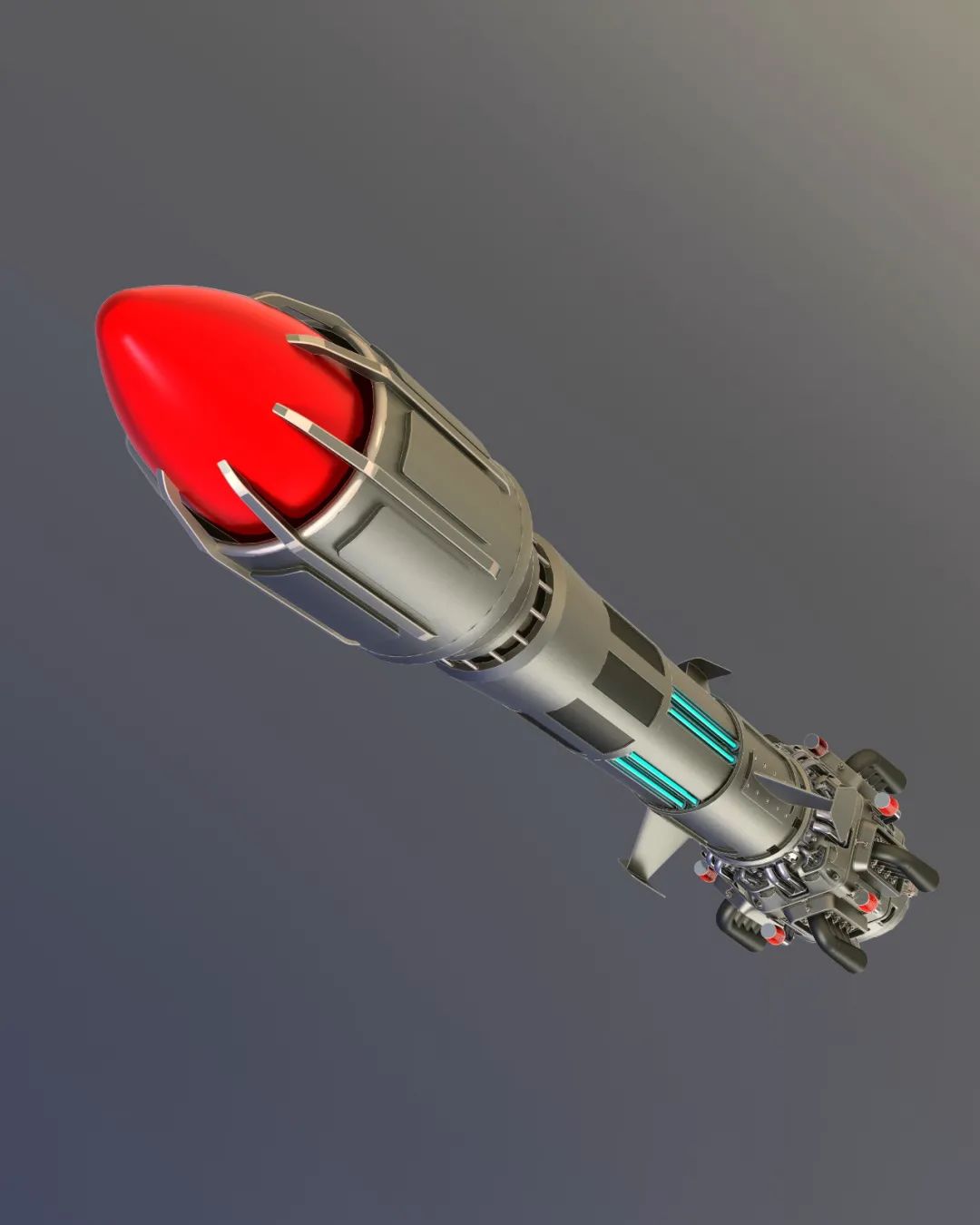 俄罗斯 SS-29 Yars 导弹 3D模型 $99 - .3ds .unknown .dxf .blend .cob .obj .dae .fbx .x - Free3D