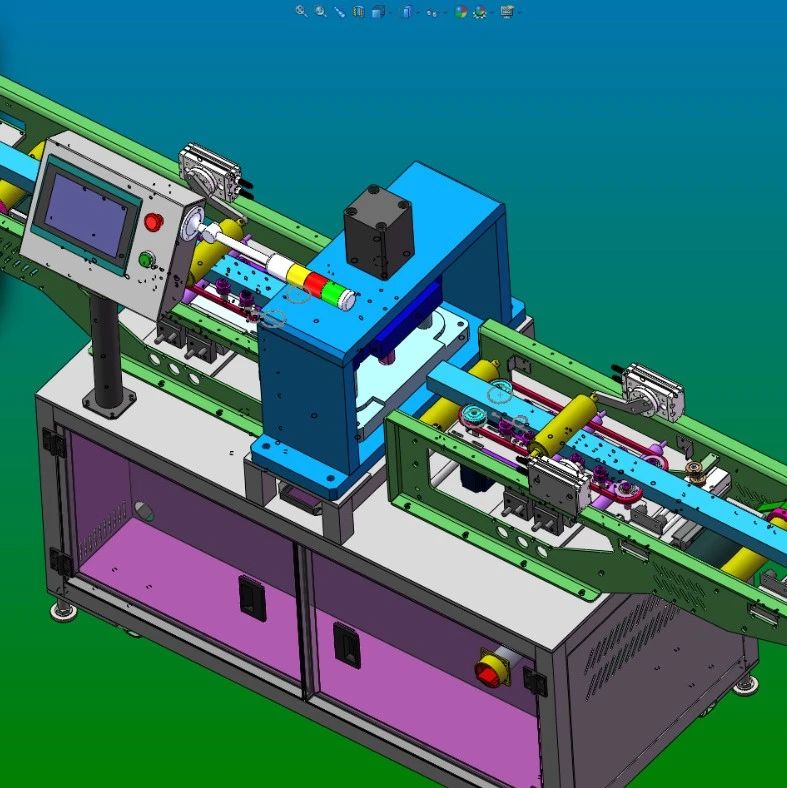【非标数模】灯体冲孔装置3D数模图纸 STEP格式