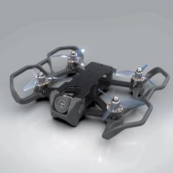 【飞行模型】CineRat Bumper四轴无人机模型3D图纸 x_t STP格式