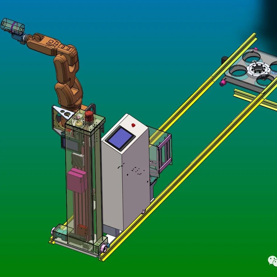 【非标数模】自动换梭机3三维图纸 Solidworks设计 附STEP