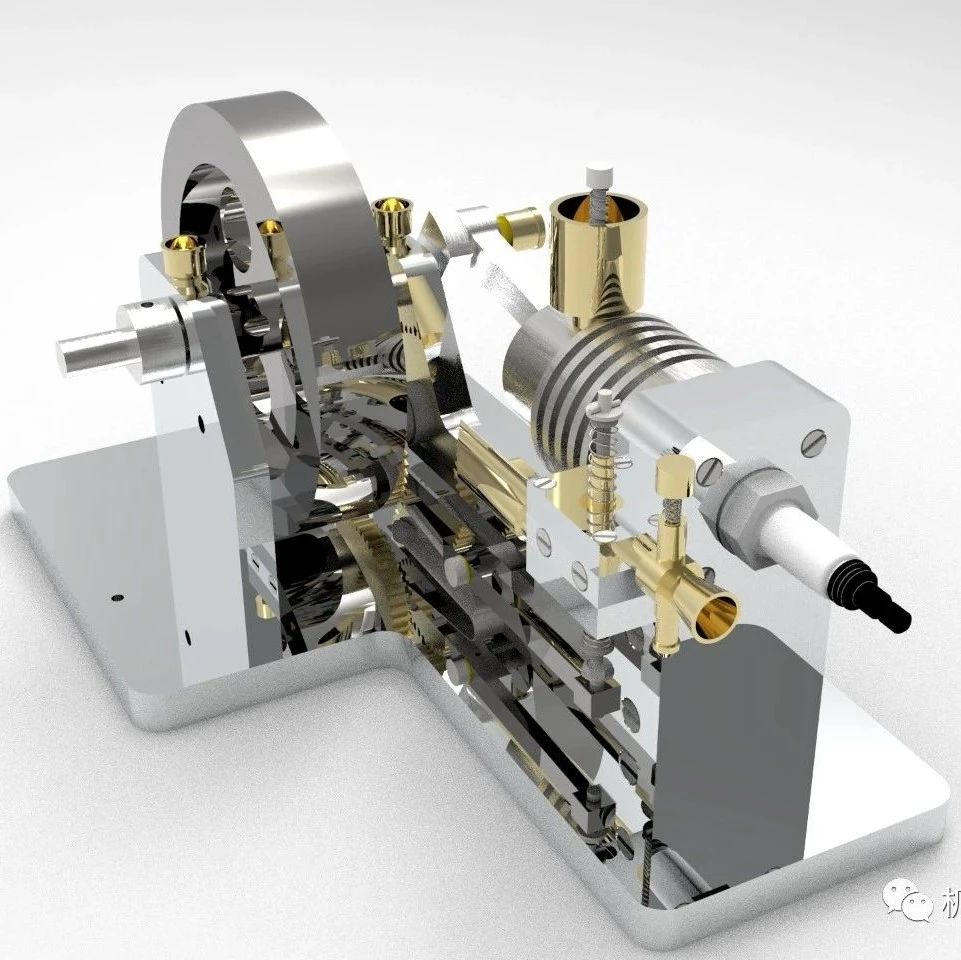 【发动机电机】Webster engine发动机结构3D图纸 STEP格式