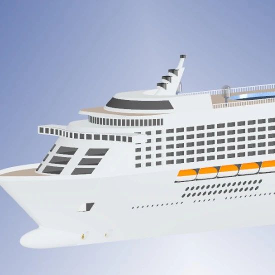 【海洋船舶】cruise ship大型游轮模型3D图纸 STP格式