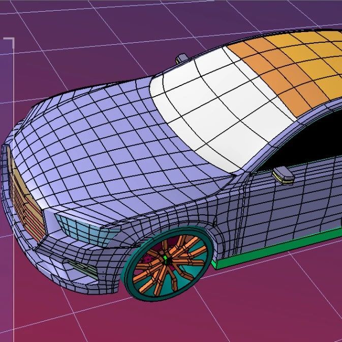 【汽车轿车】Audi-a7车壳模型3D图纸 Catia-v5设计 附IGS格式