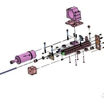 【工程机械】DIY数控机床Z轴结构3D图纸 STEP格式