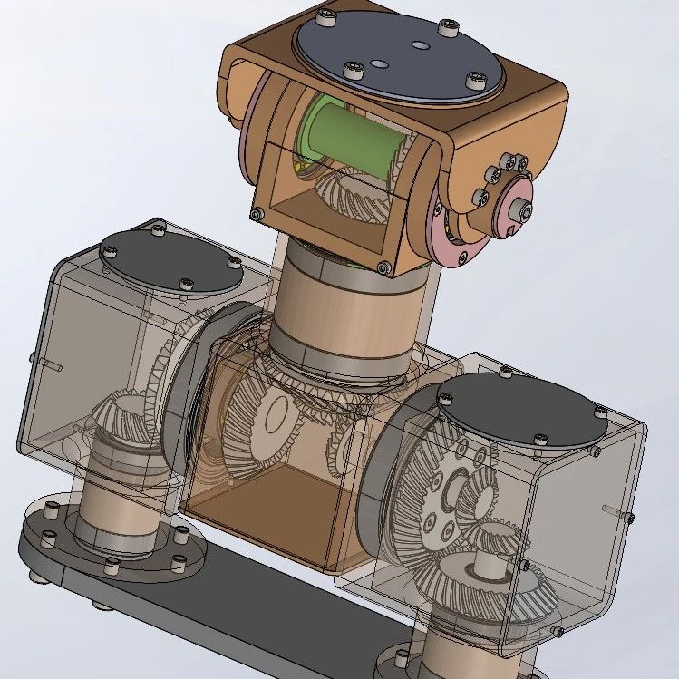 【工程机械】3自由度机器人定位机构(3)3D数模图纸 STEP IGS格式