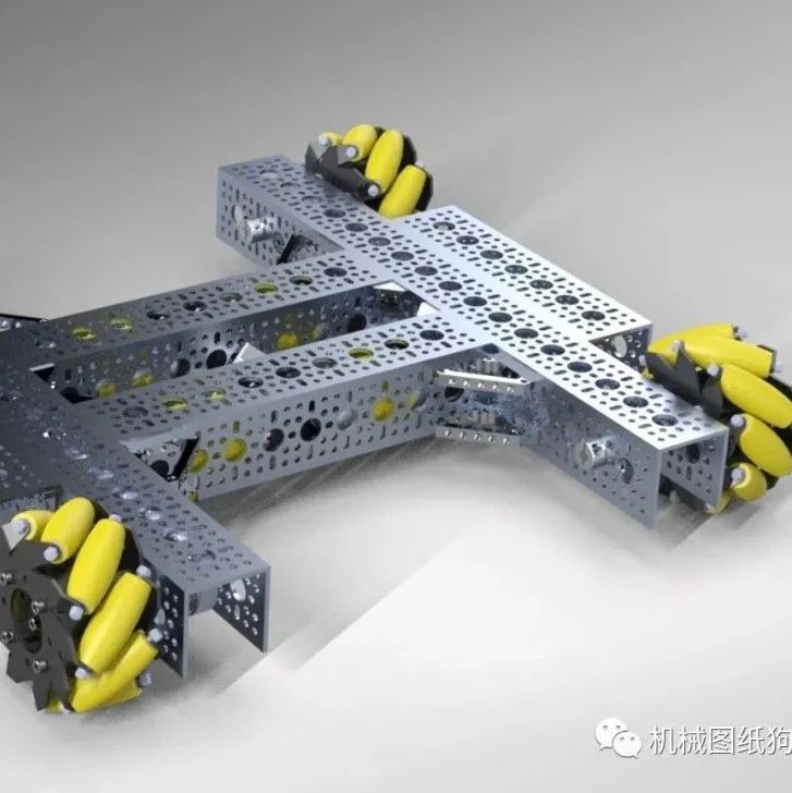 【机器人】FTC比赛麦克纳姆轮小车系列底盘3D图纸 STEP格式