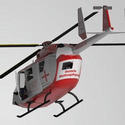 【飞行模型】DRF Helicopter直升机模型3D图纸 STP格式