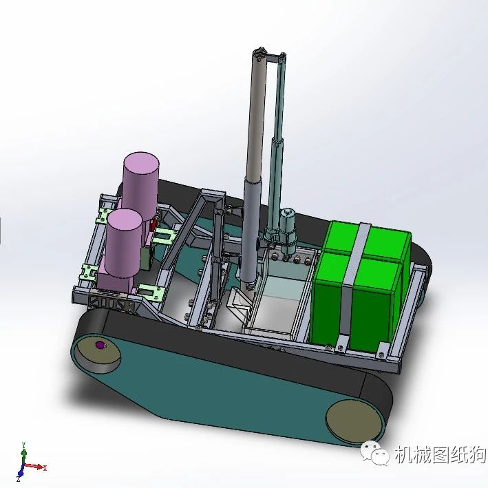 【机器人】Ground sampling取样机器人3D数模图纸 Solidworks设计