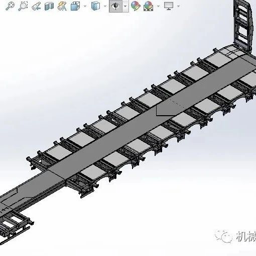 【工程机械】8轴半挂拖车结构3D图纸 STEP格式