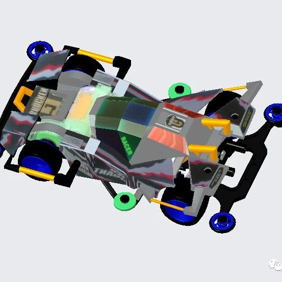 【RC遥控车】Four wheel drive四轮驱动小车3D数模图纸 STP格式