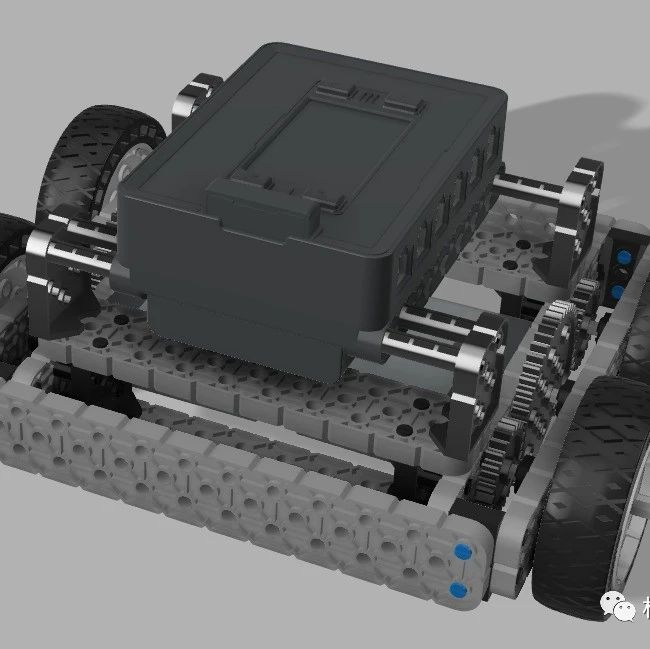 【其他车型】Vex IQ拼装传动小车3D数模图纸 STEP格式
